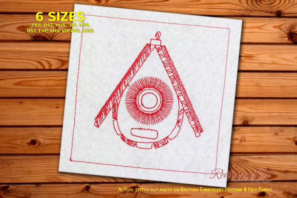 Hanging Bird House Embroidery