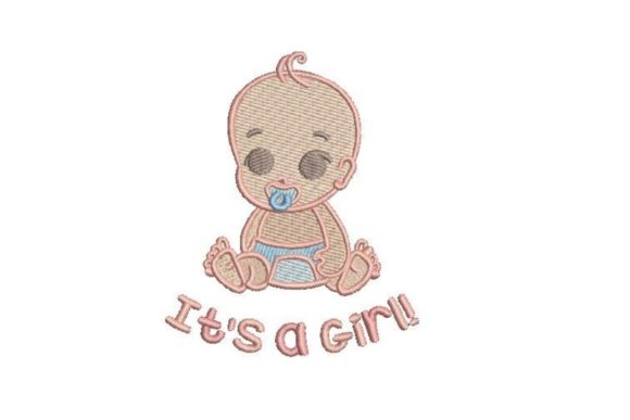 It's a Girl Embroidery Design