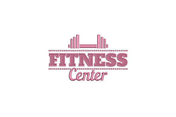 Pink Fitness Center Embroidery