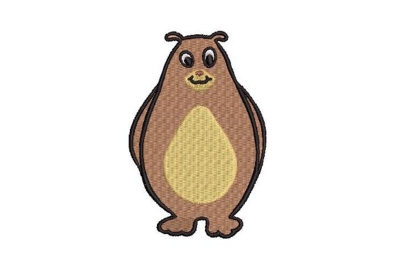 Regular Bear Embroidery Design