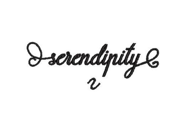Serendipity Embroidery Design