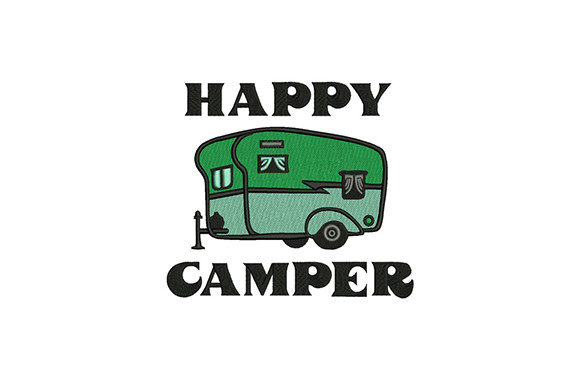 Travel Trailer Camper Embroidery